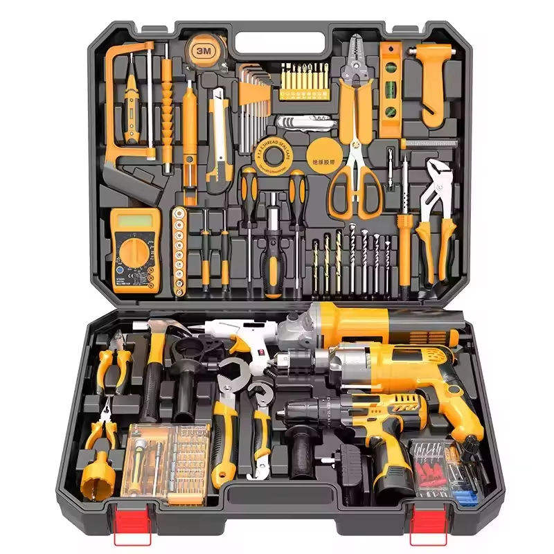 Multi-functional Household Tool Set Cordless Drill Set Woodworking Tool Set for Home Improvement