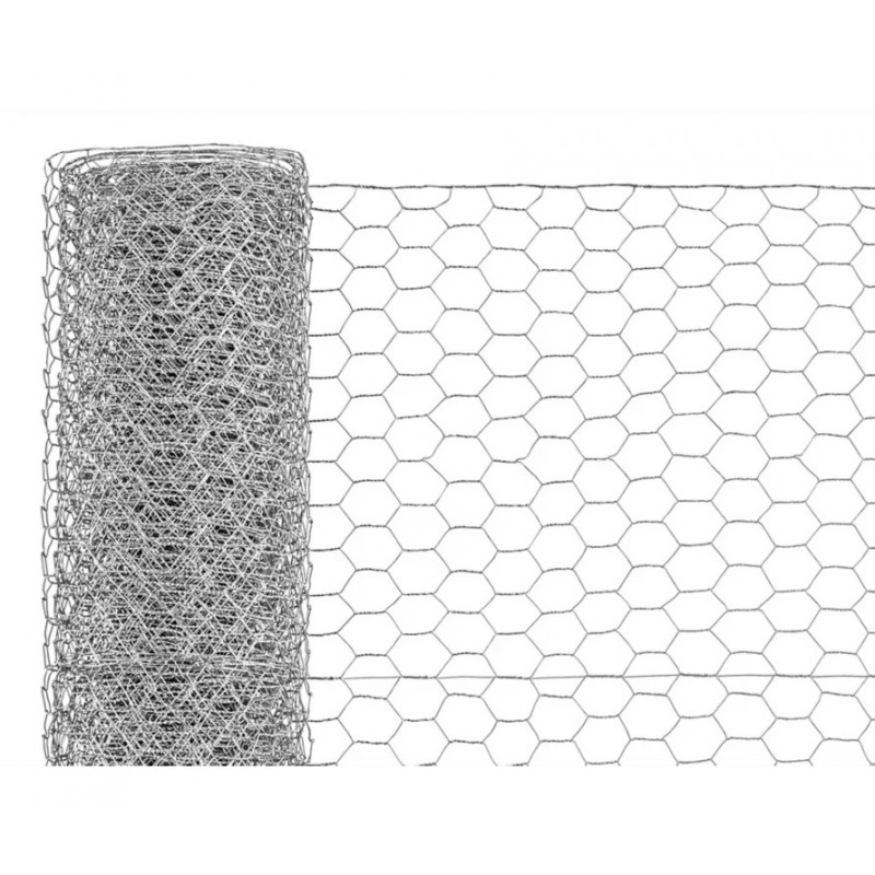 8252024 3 FT x 50 FT Galvanized Poultry Netting Fence – Steel Mesh for Gardens & Farms