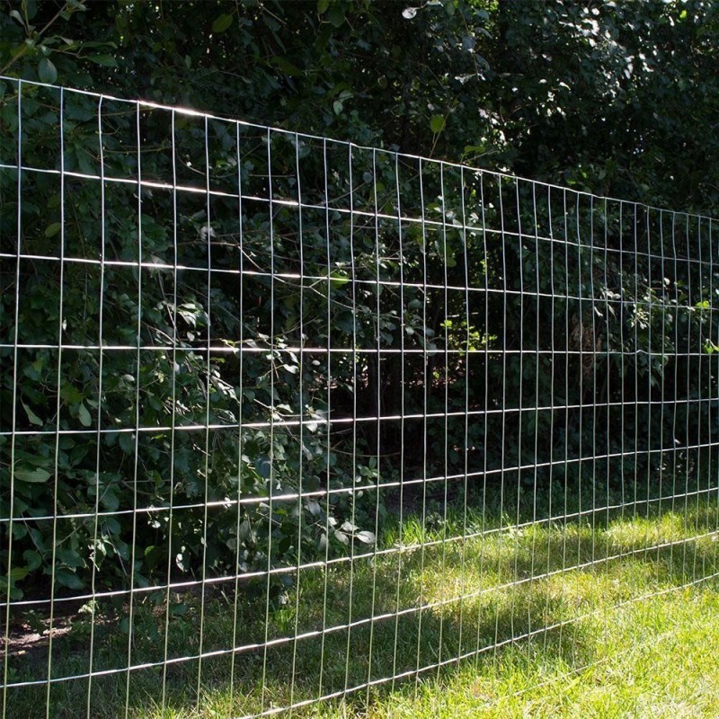 5 FT x 100 FT Welded Wire Animal Fence – 2" x 4" Galvanized Steel Mesh for Property Fencing 