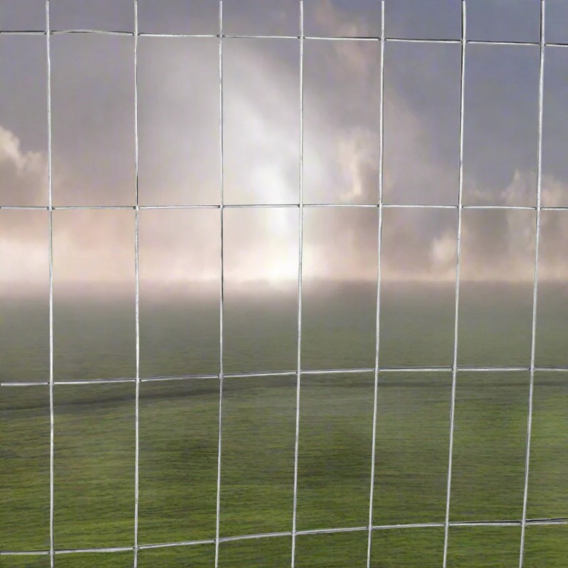 5 FT x 100 FT Welded Wire Animal Fence – 2" x 4" Galvanized Steel Mesh for Property Fencing 